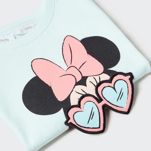 Mango Disney Minnie Light Blue T-Shirt 9-12 months - Picture 1 of 8